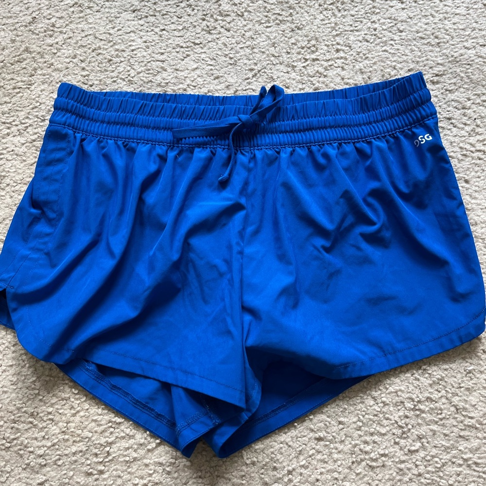 Blue athletic shorts